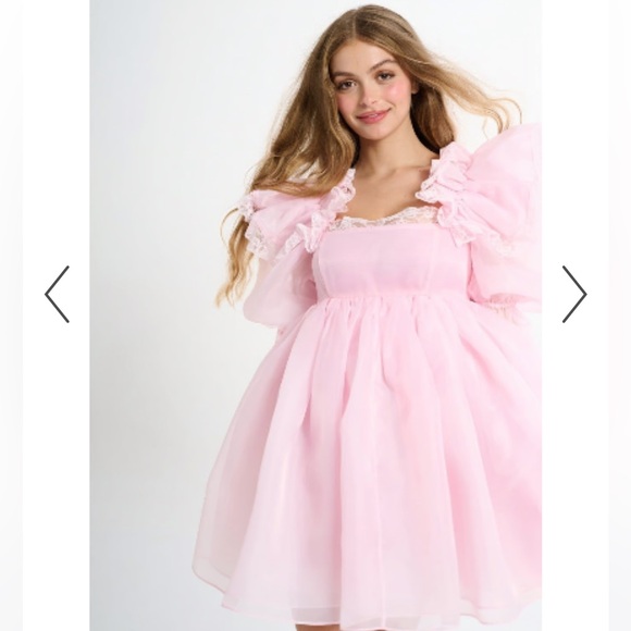 NWT Selkie THE BALLERINA SUGARFRILL DRESS Pink Medium - Picture 1 of 14